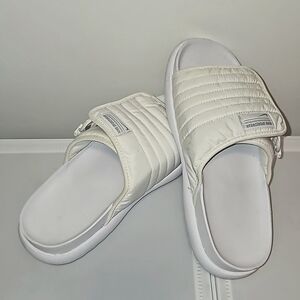 Used Nike Asuna slides, white, women's, sz10